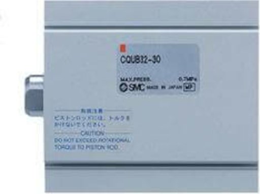 CQU, Silownik kompaktowy z owalnym tlokiem, dwustronnego dzialania, z jednostronnym tloczyskiem